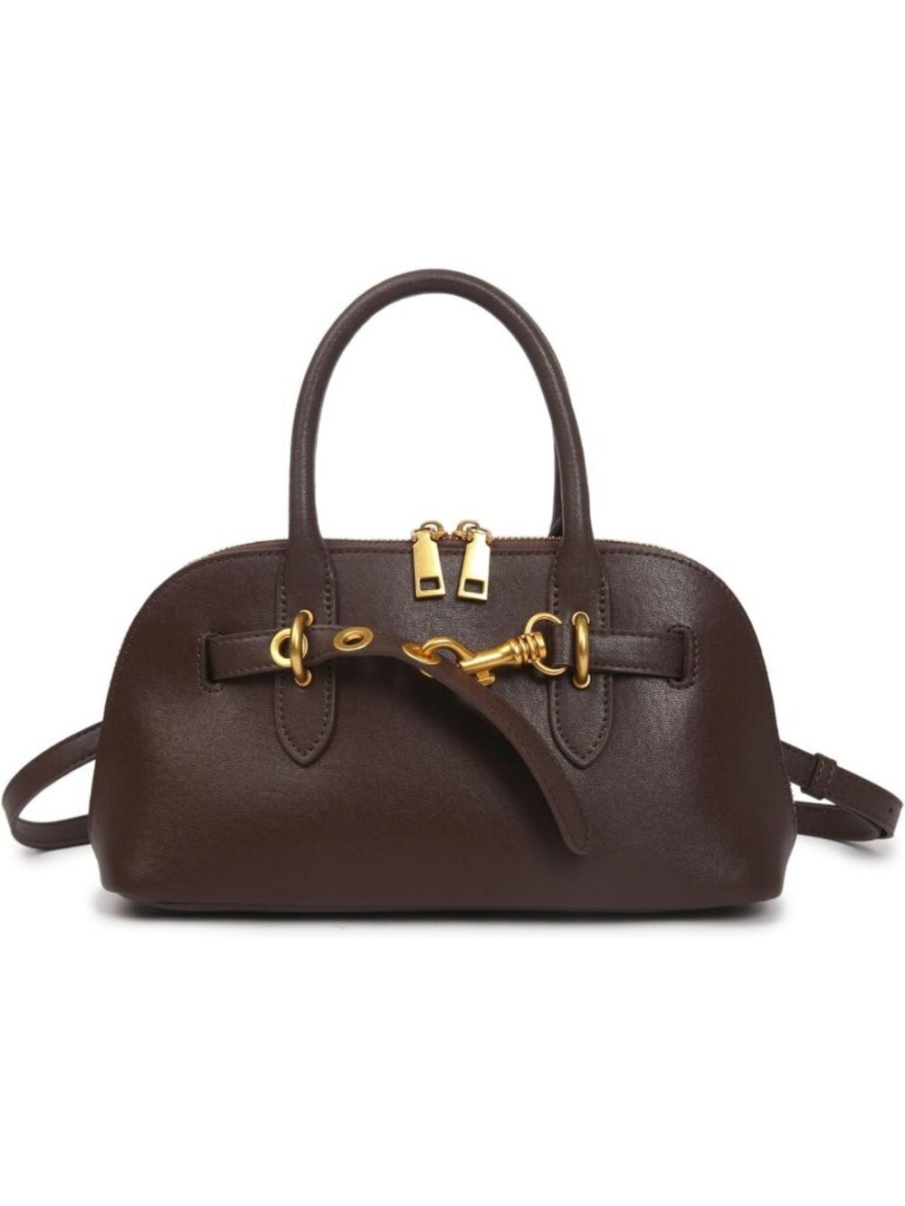 Stylish Women's Leather Satchel Handbag | Versatile Top Handle Crossbody Purse